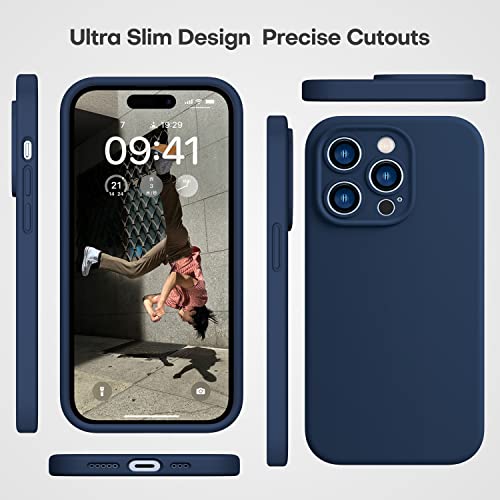 Durable Silicone Case for iPhone 14 Pro Max with Camera Cover