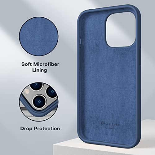 Durable Silicone Case for iPhone 13 Pro with Glass Screen Protectors