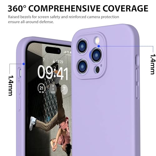 Durable Silicone Case for iPhone 14 Pro Max with Camera Cover