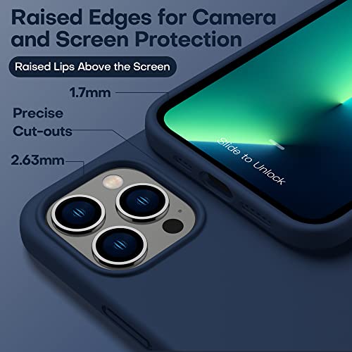 Durable Silicone for iPhone 13 Pro Max with Glass Screen Protectors