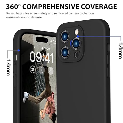 Durable Silicone Case for iPhone 14 Pro Max with Camera Cover