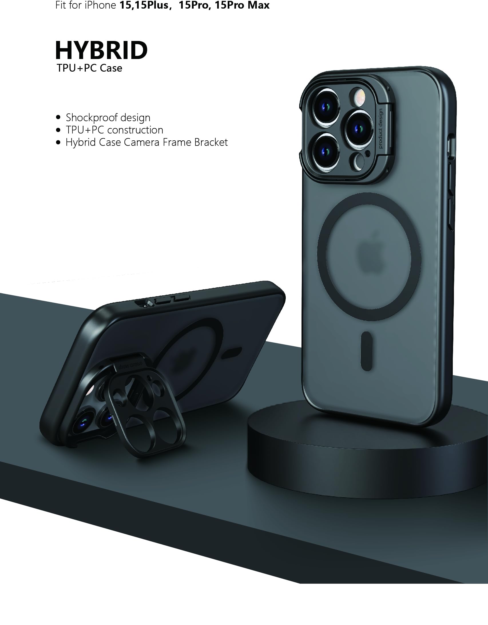 Ultra Guard for iPhone 14 Pro Max Magnetic Case with Camera Stand