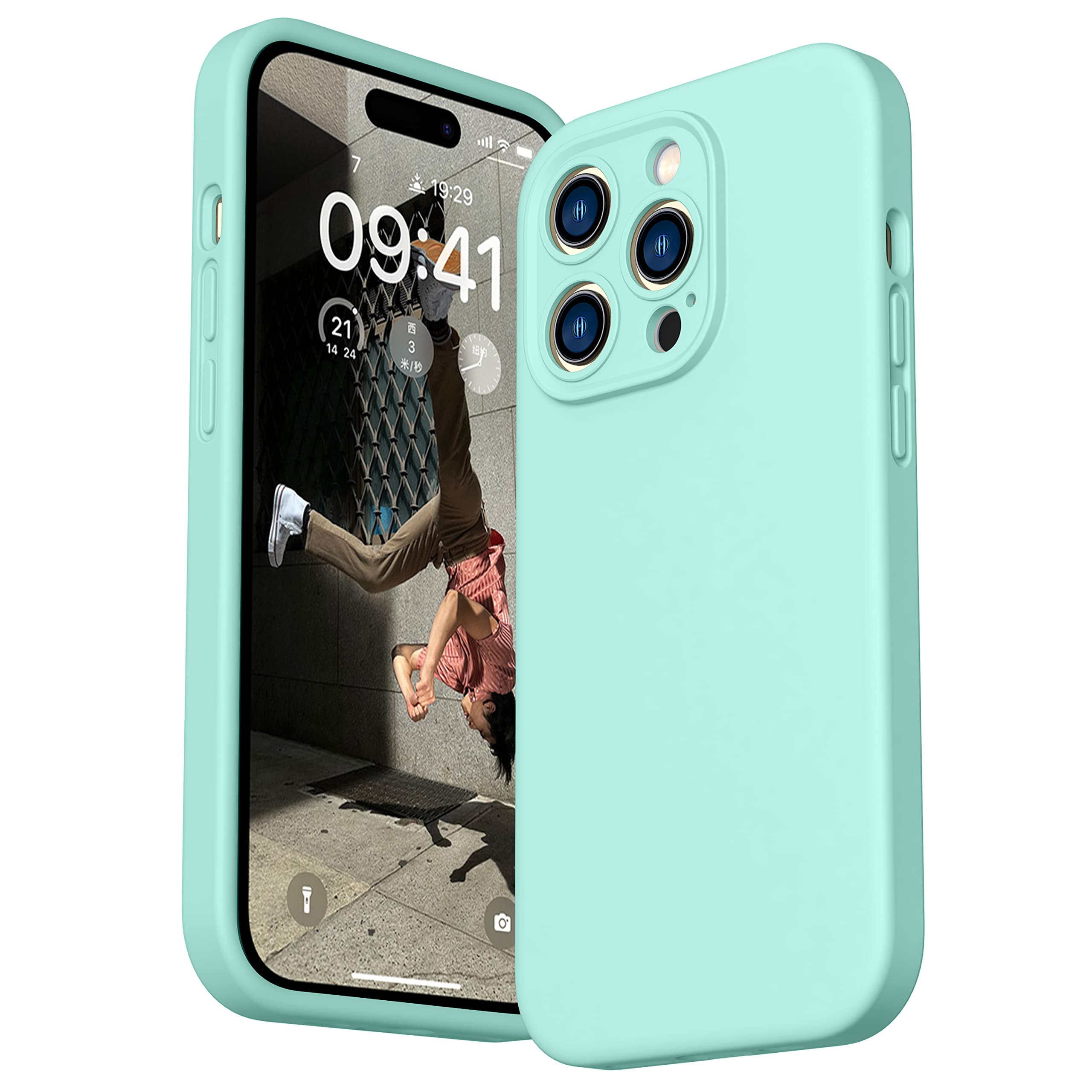 Durable Silicone Case for iPhone 14 Pro Max with Camera Cover