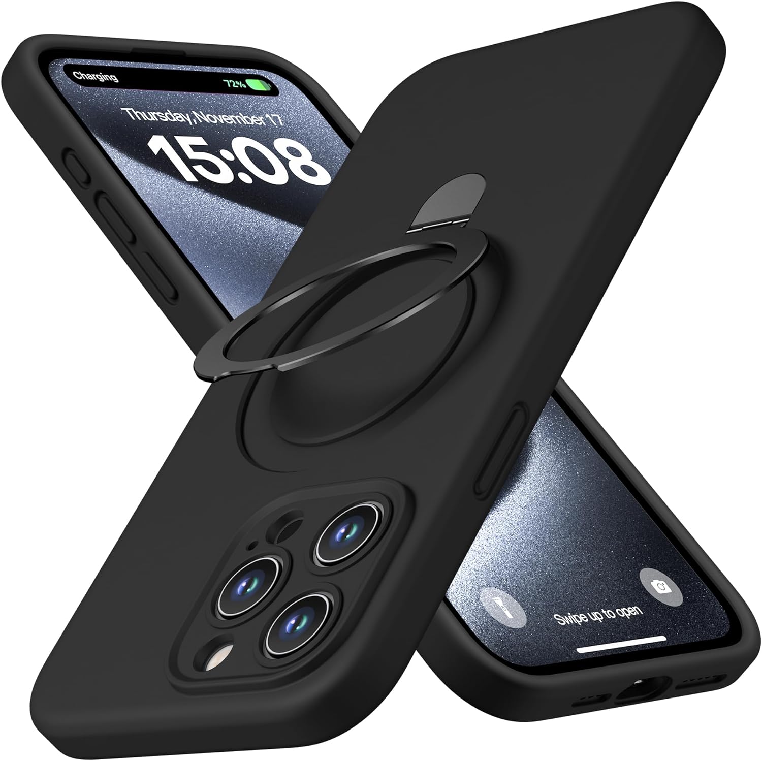 iPhone 15 Pro Max Ring Kickstand Case