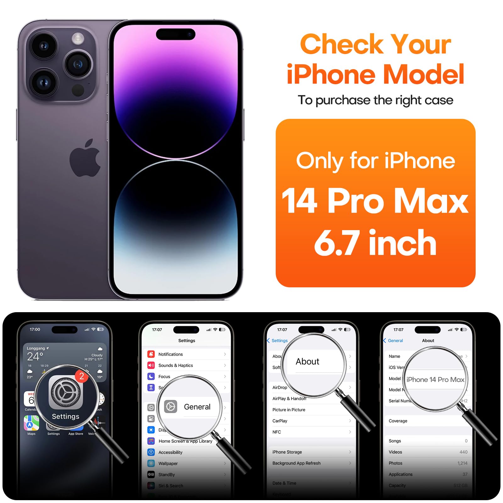 Durable Silicone Case for iPhone 14 Pro Max with Camera Cover