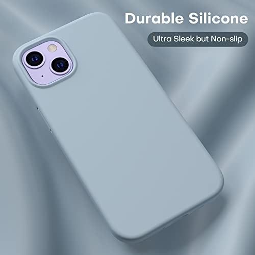 Durable Silicone Case for iPhone 13 with Glass Screen Protectors