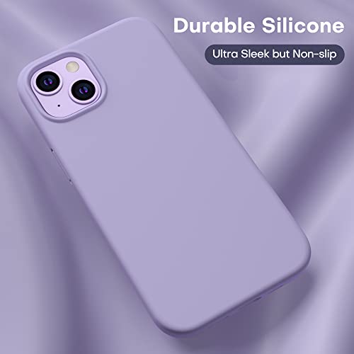 Durable Silicone Case for iPhone 13 with Glass Screen Protectors