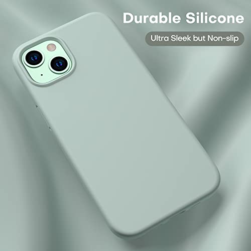 Durable Silicone Case for iPhone 13 with Glass Screen Protectors