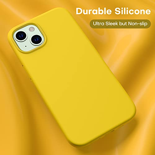 Durable Silicone Case for iPhone 13 with Glass Screen Protectors