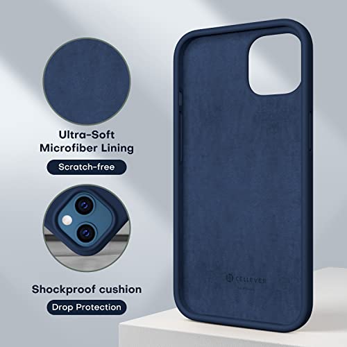 Durable Silicone Case for iPhone 13 with Glass Screen Protectors