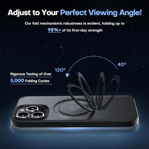iPhone 15 Pro Ring Stand Case Compatible with MagSafe