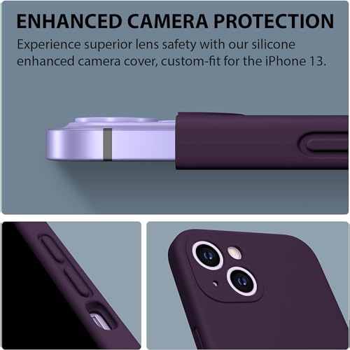 Durable Silicone Case for iPhone 13 with Camera Cover