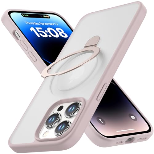 iPhone 14 Pro Max Case Compatible with MagSafe with  Magnetic Ring Stand