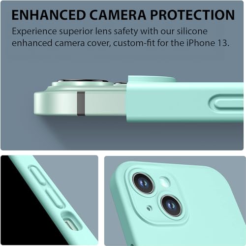 Durable Silicone Case for iPhone 13 with Camera Cover