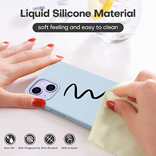 Durable Silicone Case for iPhone 13 with Glass Screen Protectors