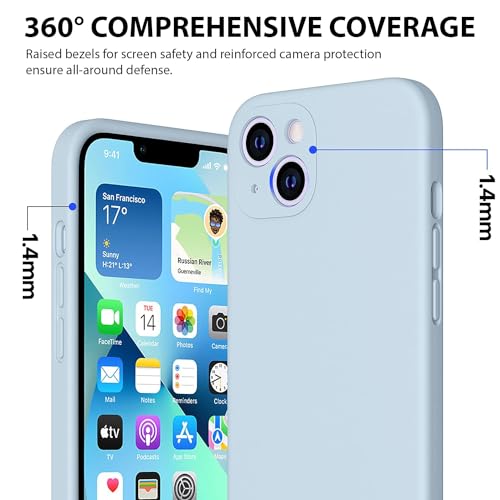 Durable Silicone Case for iPhone 13 with Camera Cover