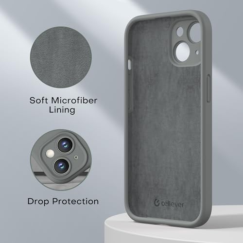 Magnetic Silicone Case for iPhone 15 [Compatible with MagSafe] with Kickstand