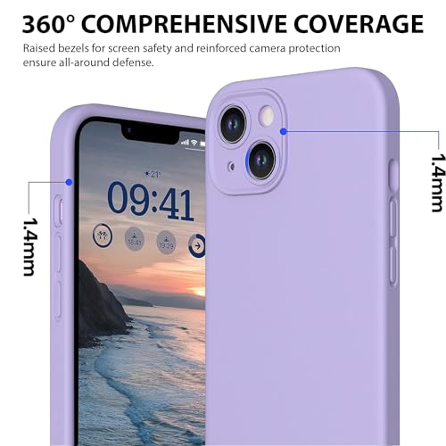 Durable Silicone Case for iPhone 14 Plus with Camera Cover