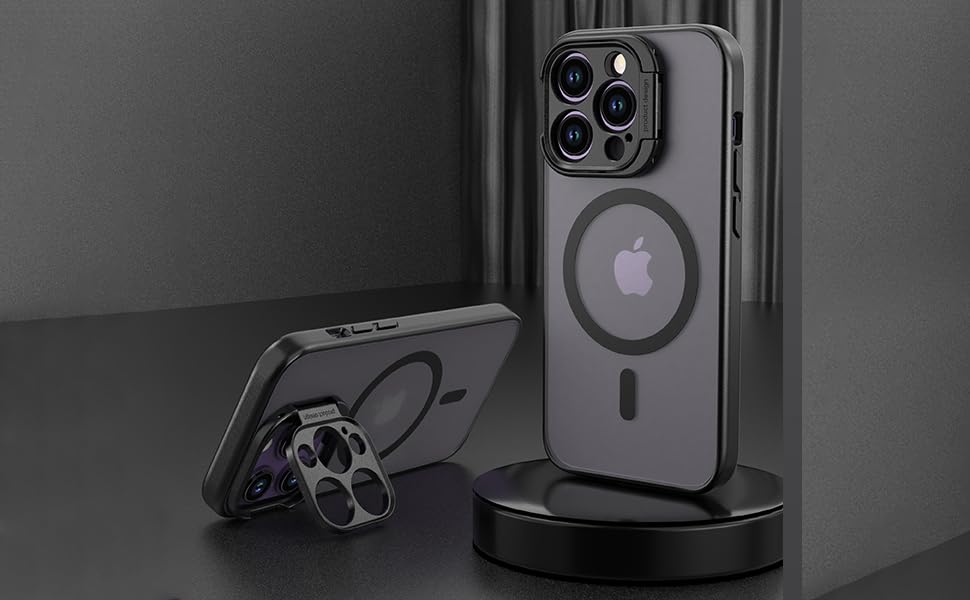 Ultra Guard for iPhone 14 Pro Max Magnetic Case with Camera Stand