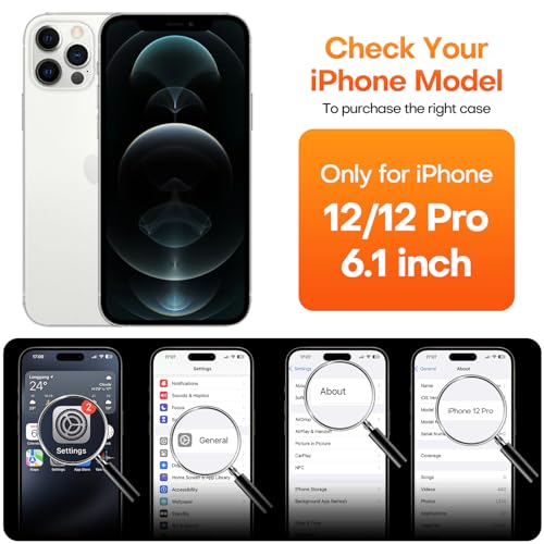 Durable Silicone Case for iPhone 12 & iPhone 12 Pro with Glass Screen Protectors