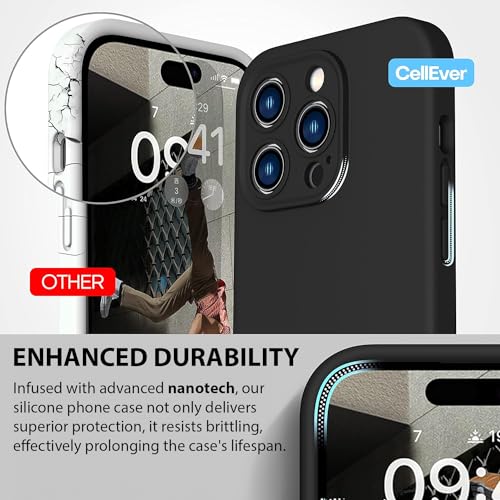 Durable Silicone Case for iPhone 14 Pro with Camera Cover