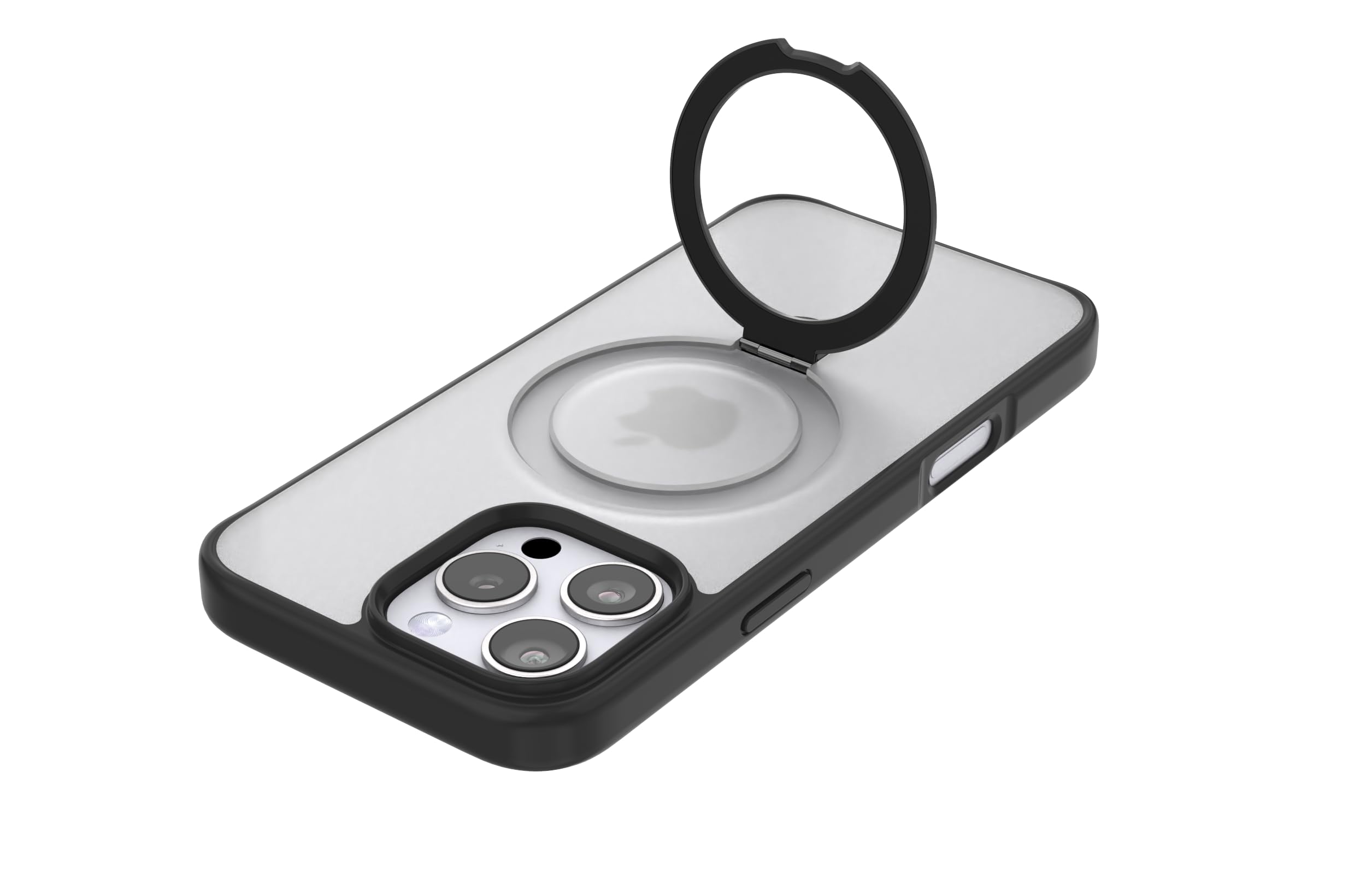 CellEver Strong Magnetic for iPhone 16 Pro Case [for MagSafe Charging] Matte Skin Feel, Military Grade Protection, Translucent, Anti-Scratch, Never Yellowing, Cover with Kickstand, Black