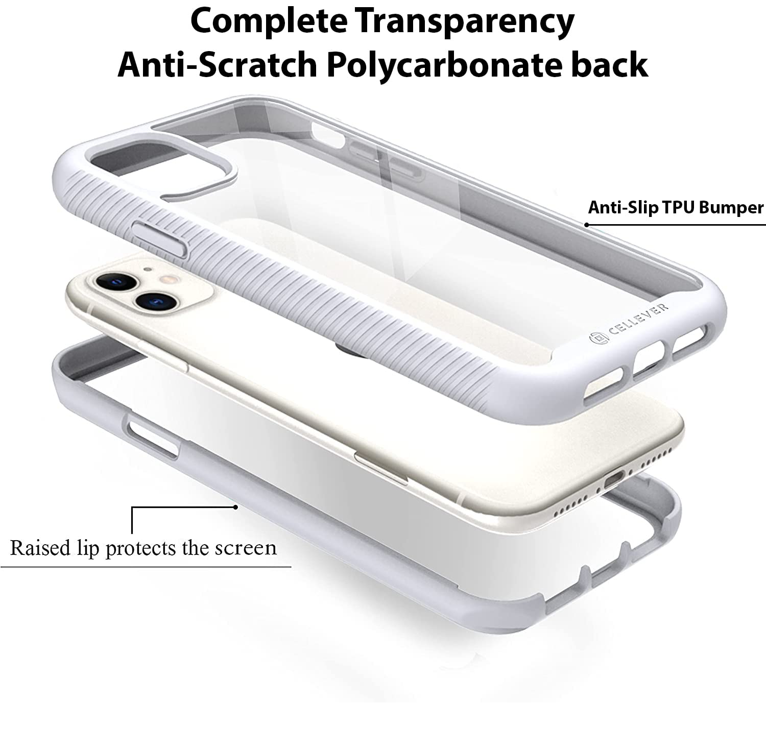 CellEver Clear Full Body Case for iPhone 11