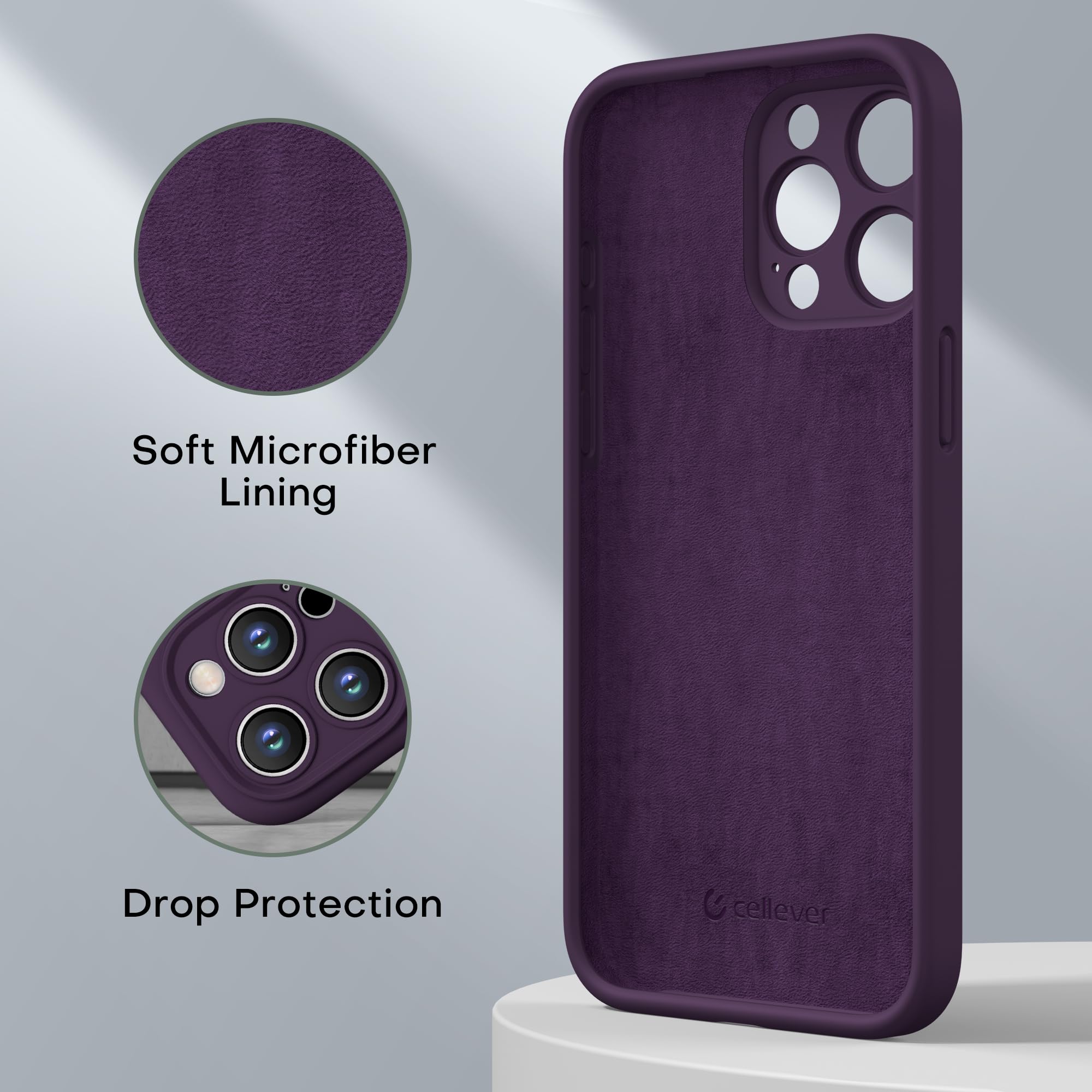 Magnetic Silicone for iPhone 15 Pro Max [Compatible with MagSafe] with Kickstand