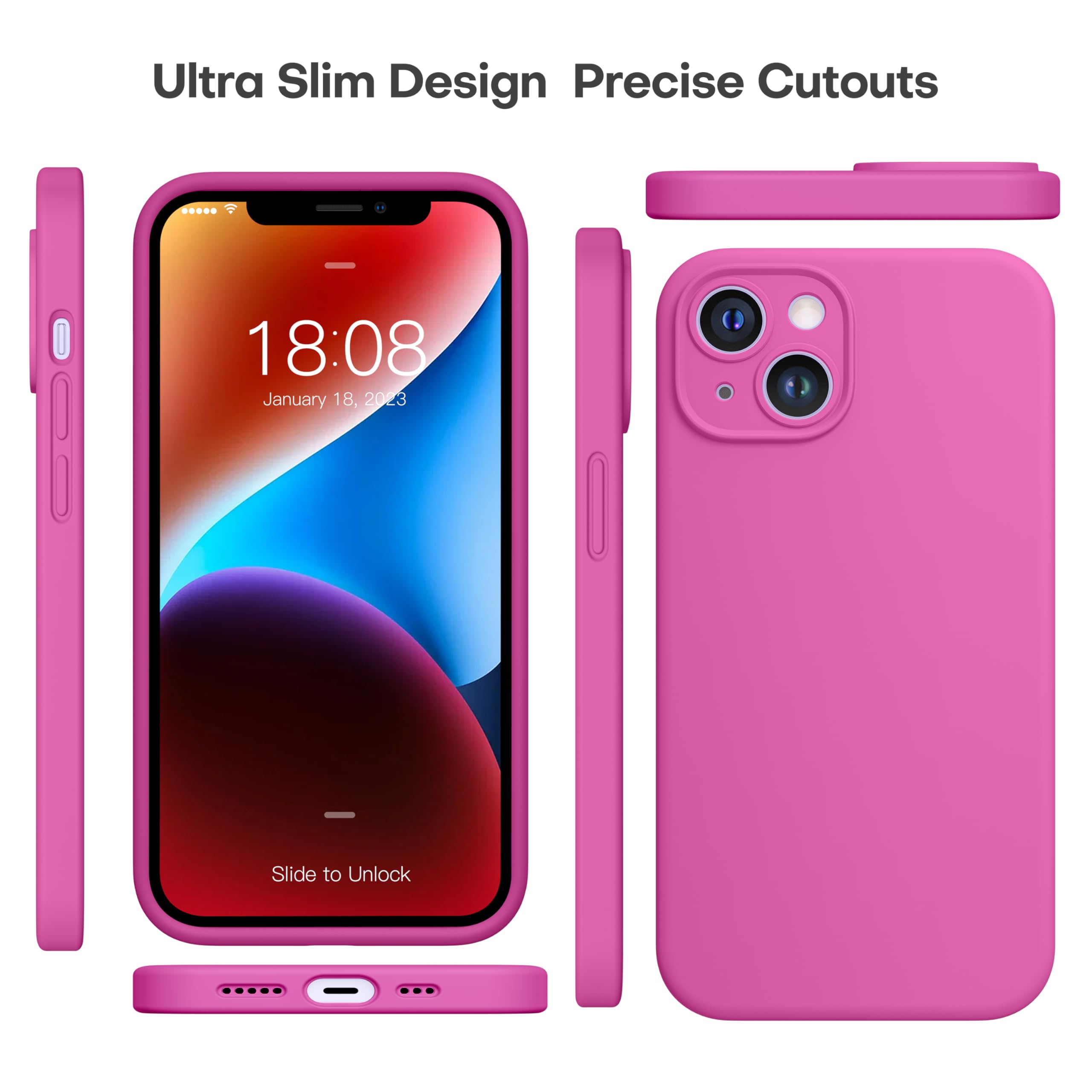 Durable Silicone Case for iPhone 14