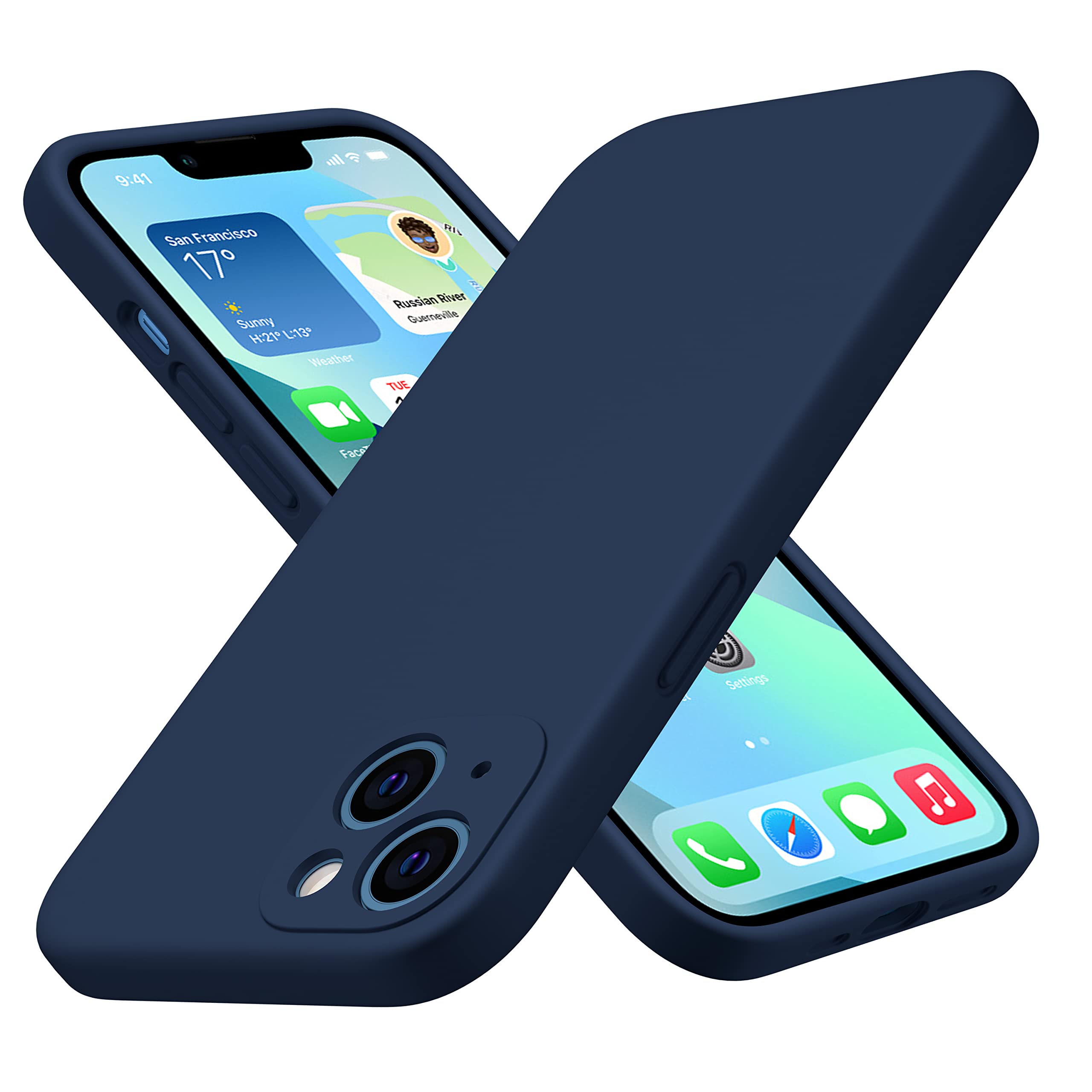 Durable Silicone Case for iPhone 13 with Camera Cover