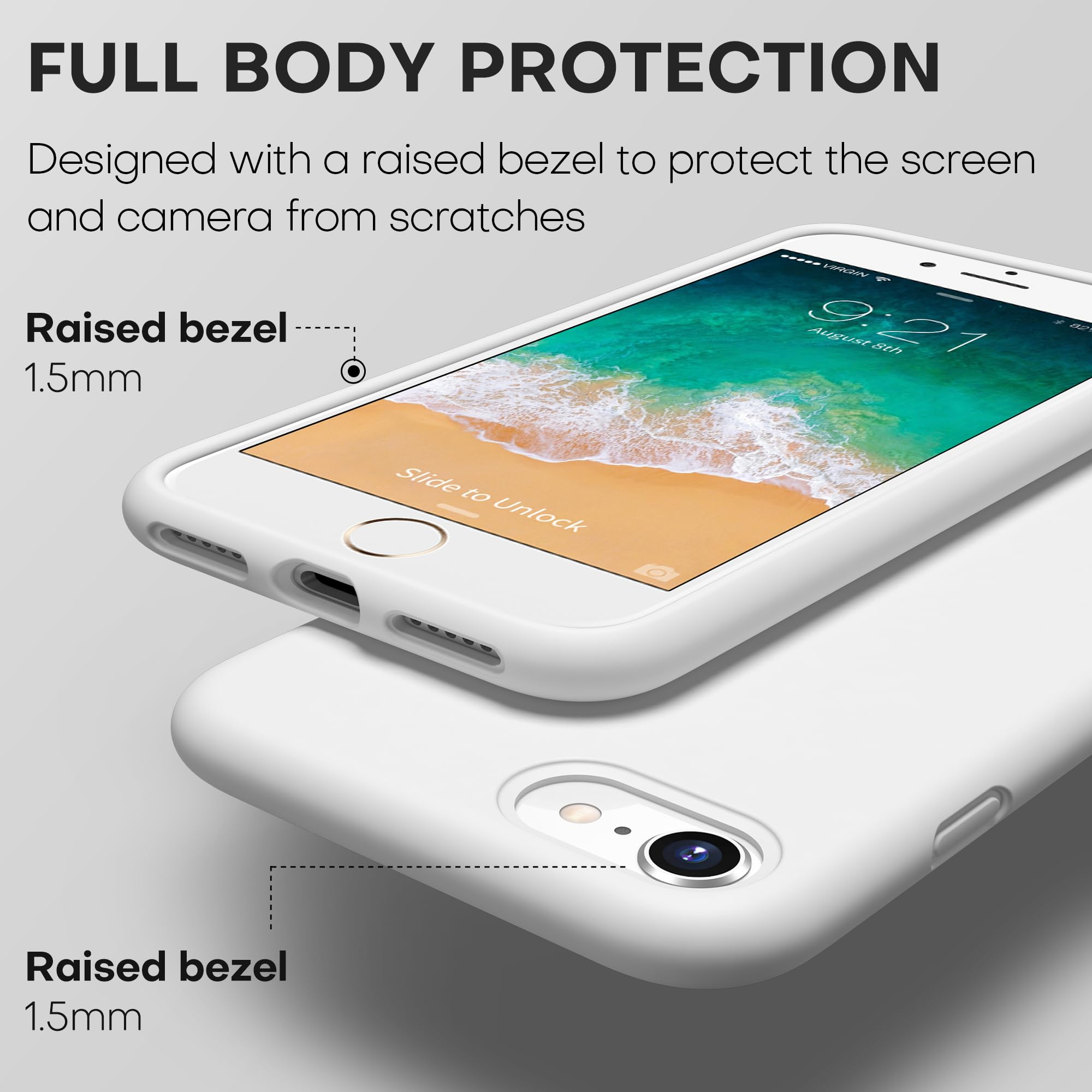 Durable Silicone Case for iPhone SE 2022/2020 iPhone 7/8