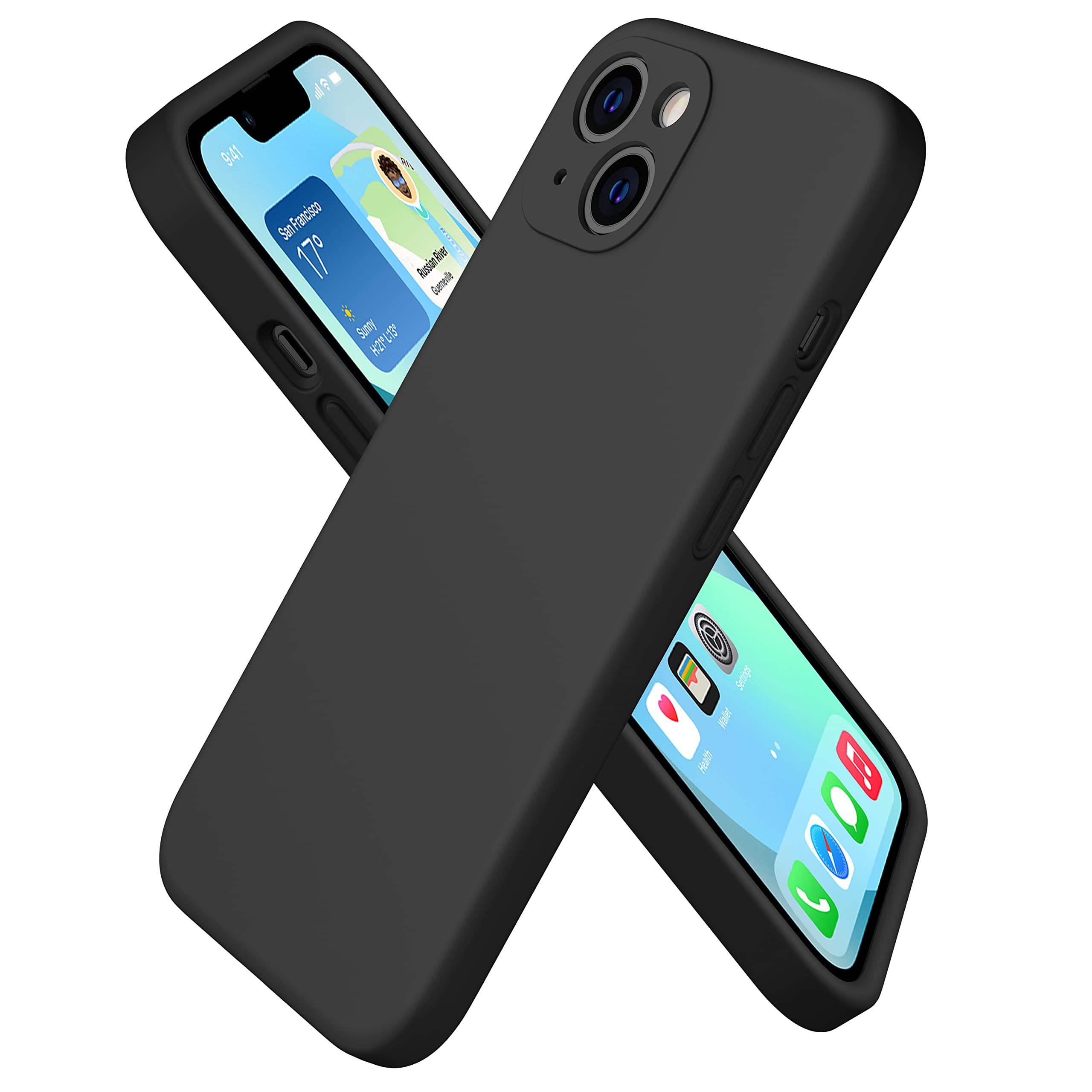 Durable Silicone Case for iPhone 13 with Camera Cover