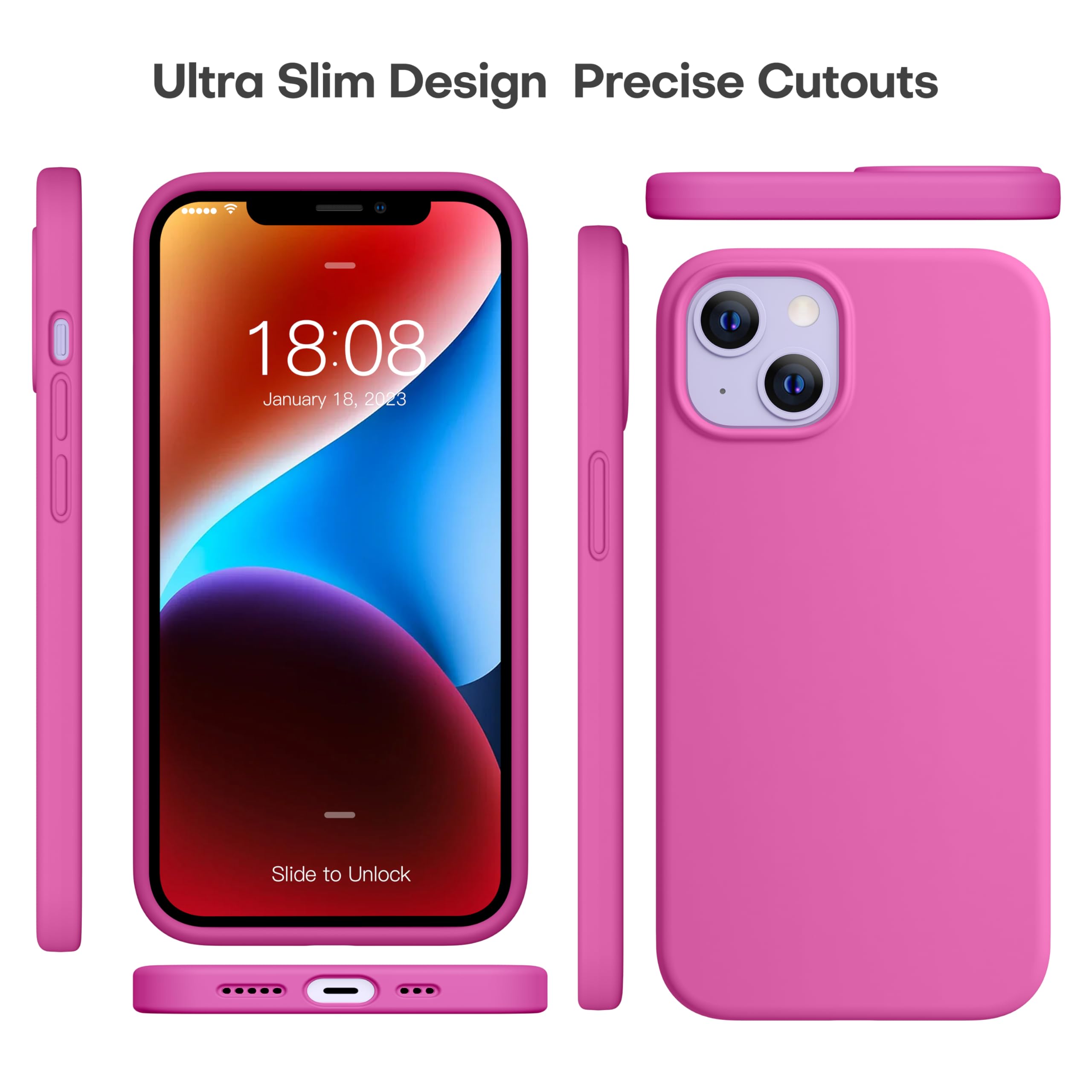 Durable Silicone Case for iPhone 13