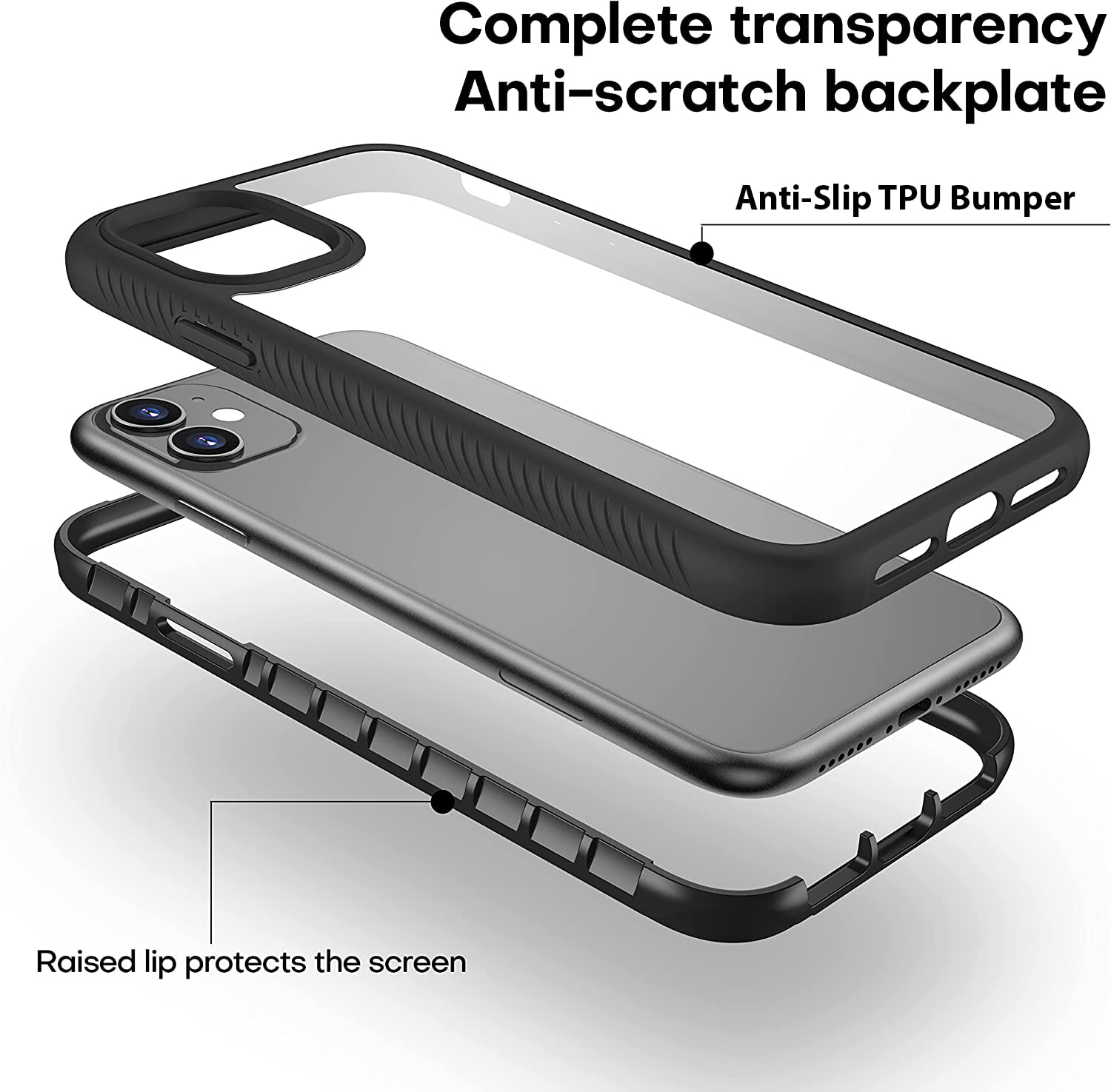 CellEver Clear Full Body Case for iPhone 11