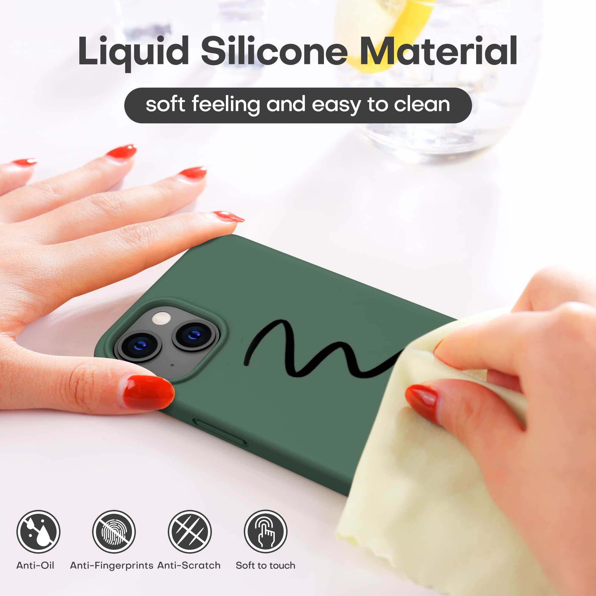 Durable Silicone Case for iPhone 13