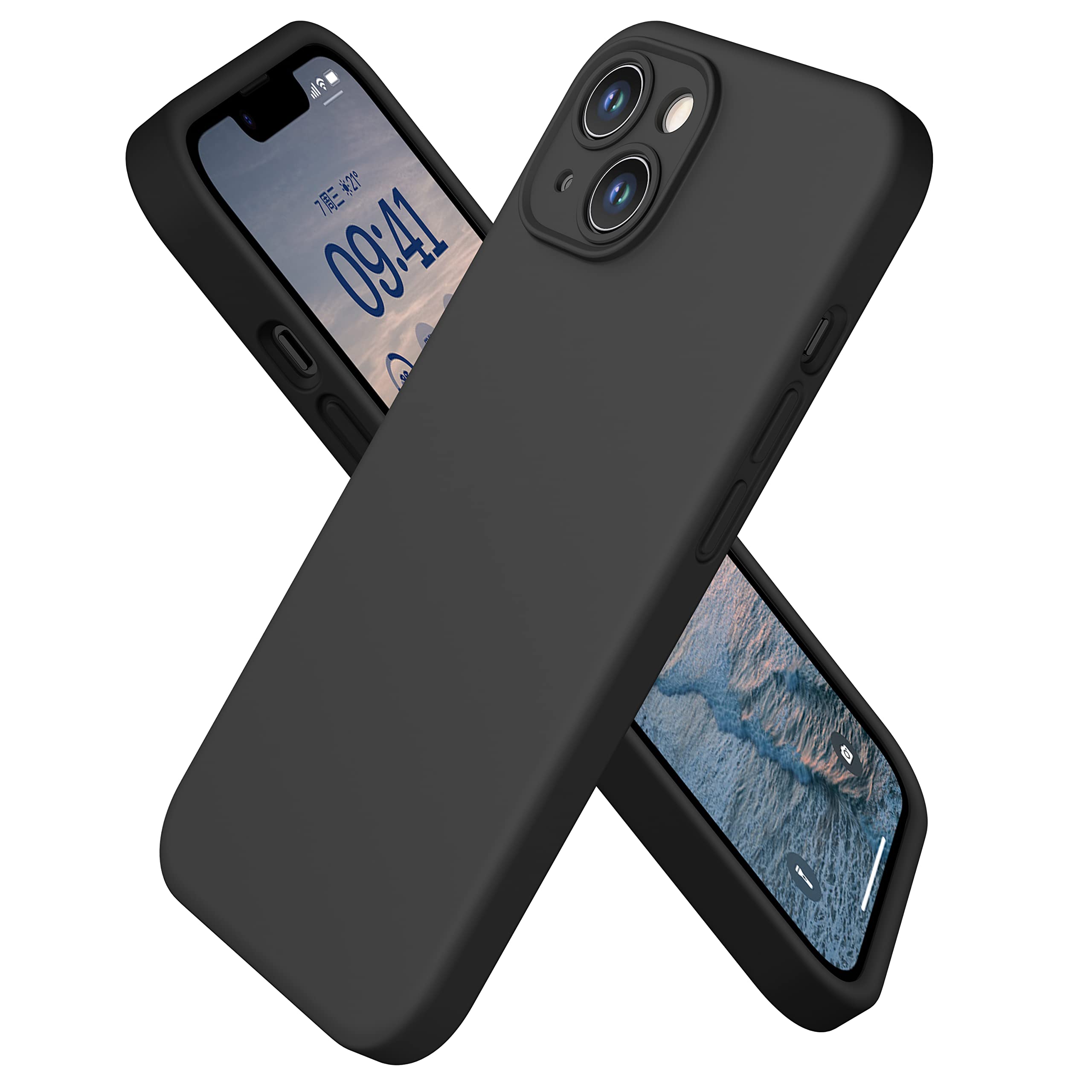 Durable Silicone Case for iPhone 14 Plus with Camera Cover