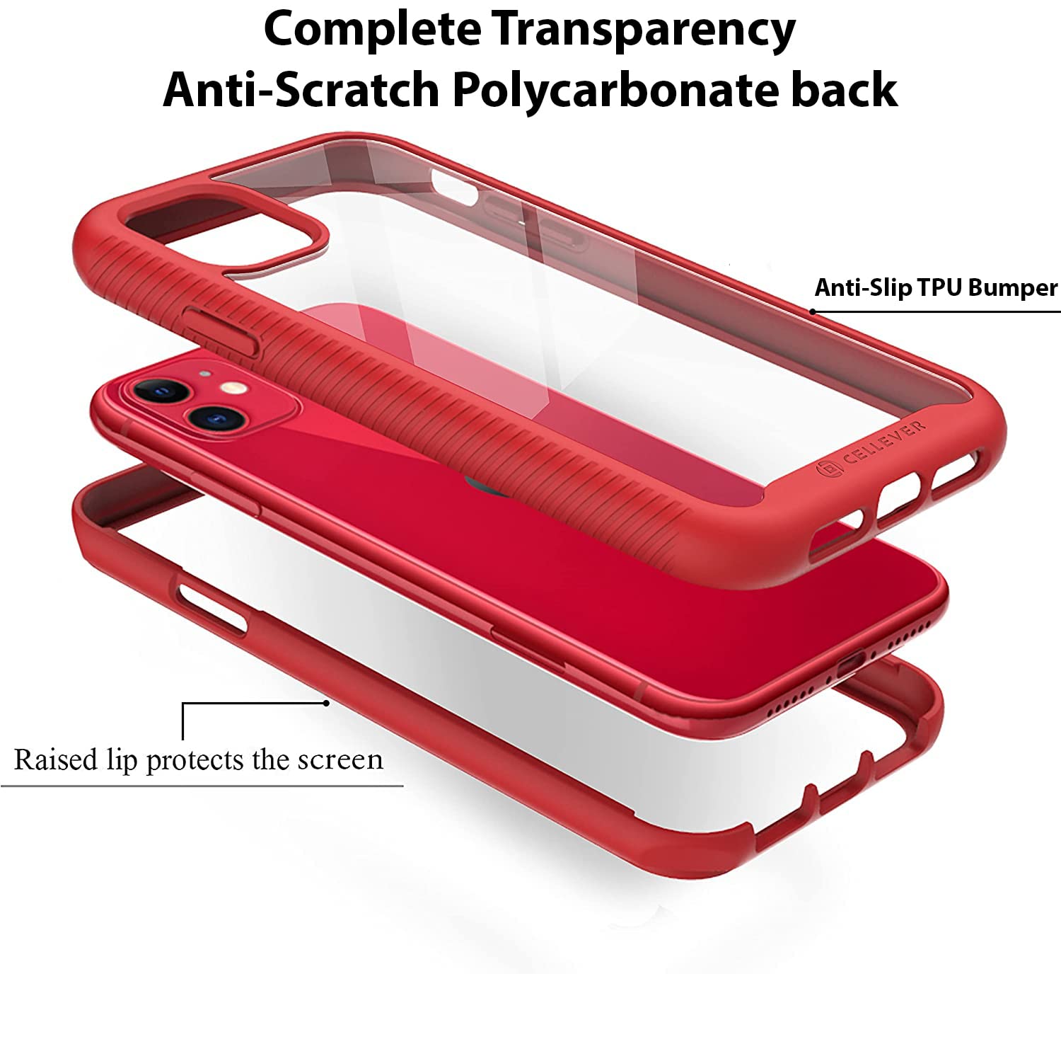 CellEver Clear Full Body Case for iPhone 11