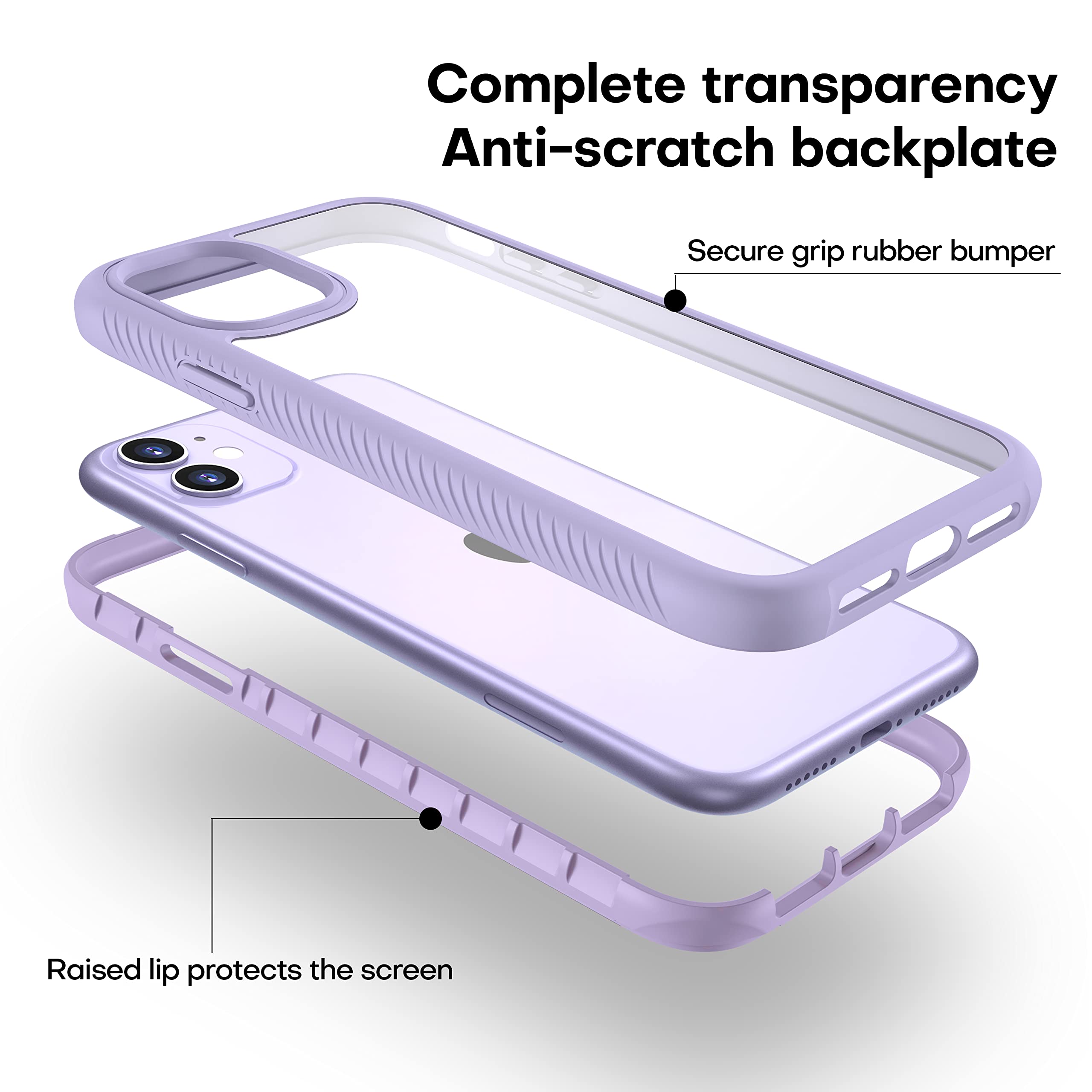 CellEver Clear Full Body Case for iPhone 11