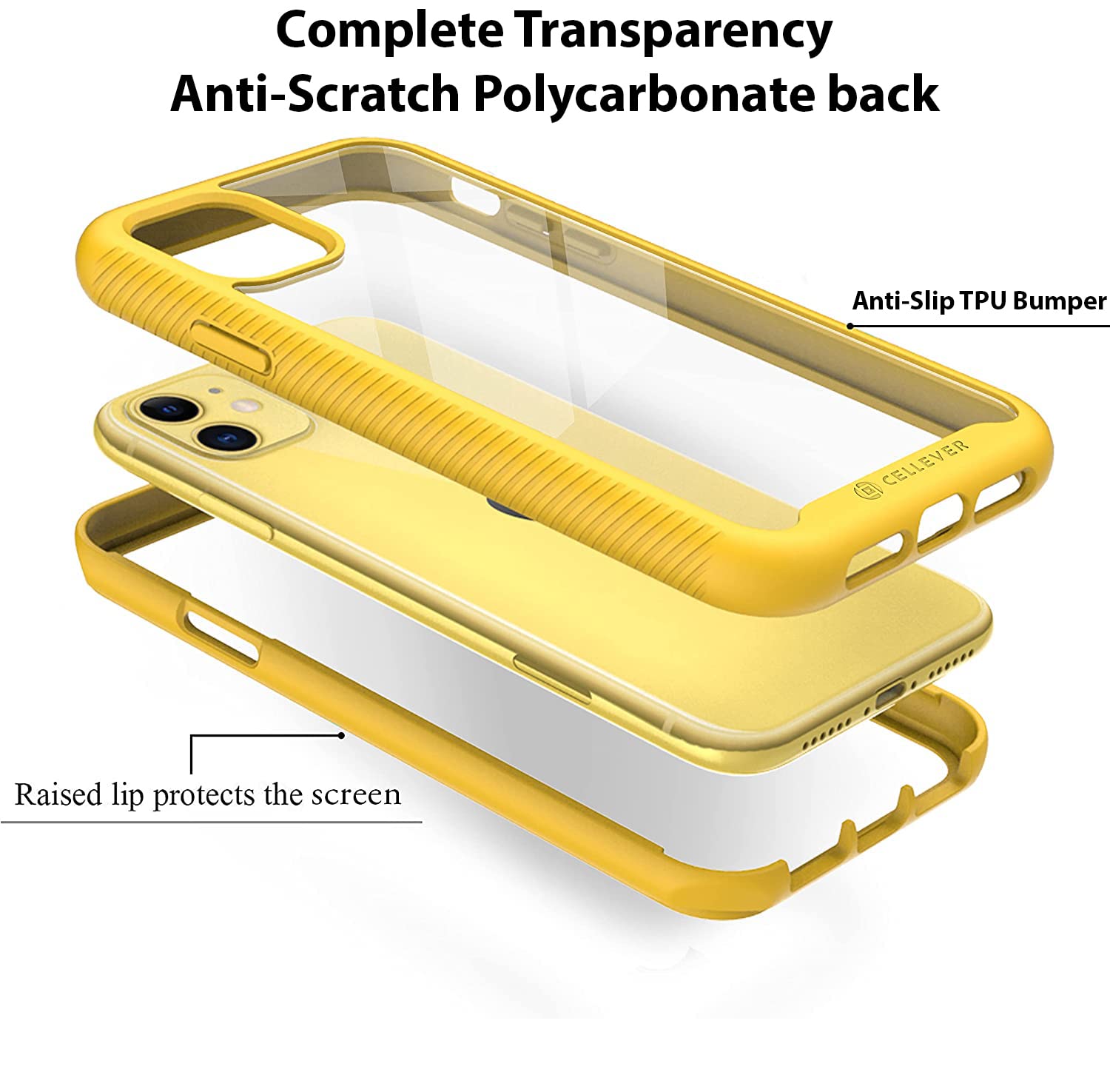 CellEver Clear Full Body Case for iPhone 11