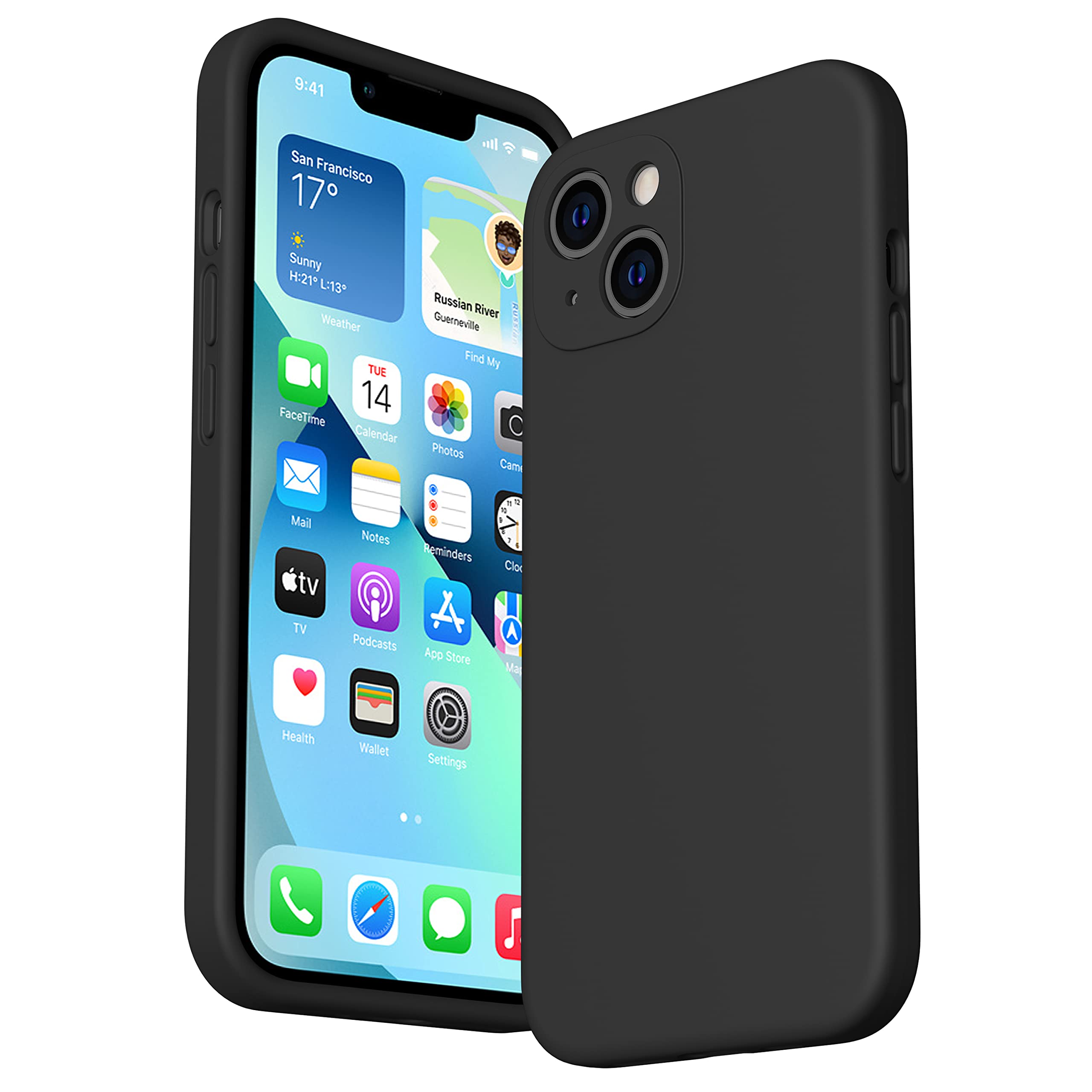 Durable Silicone Case for iPhone 13 with Camera Cover