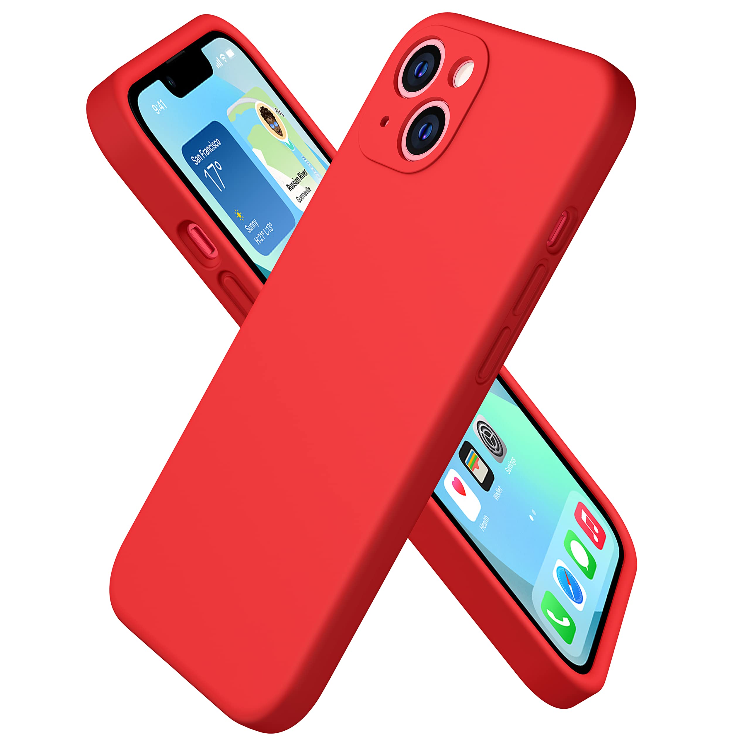 Durable Silicone Case for iPhone 13 with Camera Cover