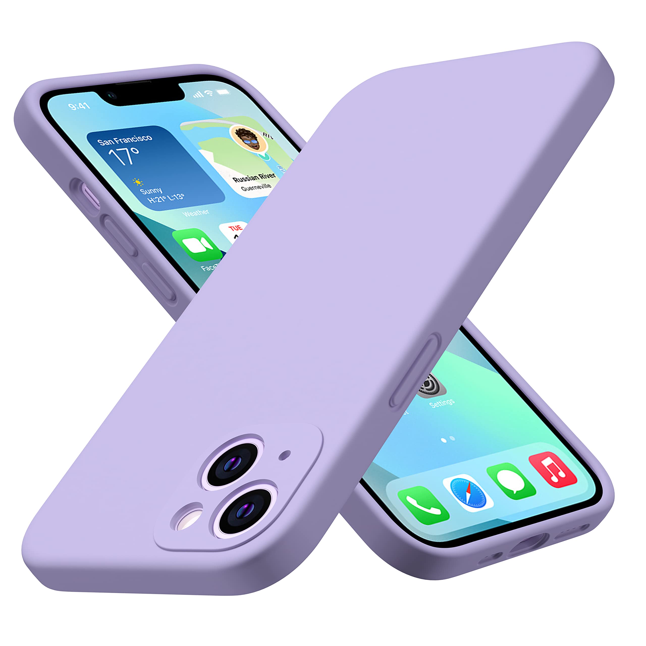 Durable Silicone Case for iPhone 13 with Camera Cover