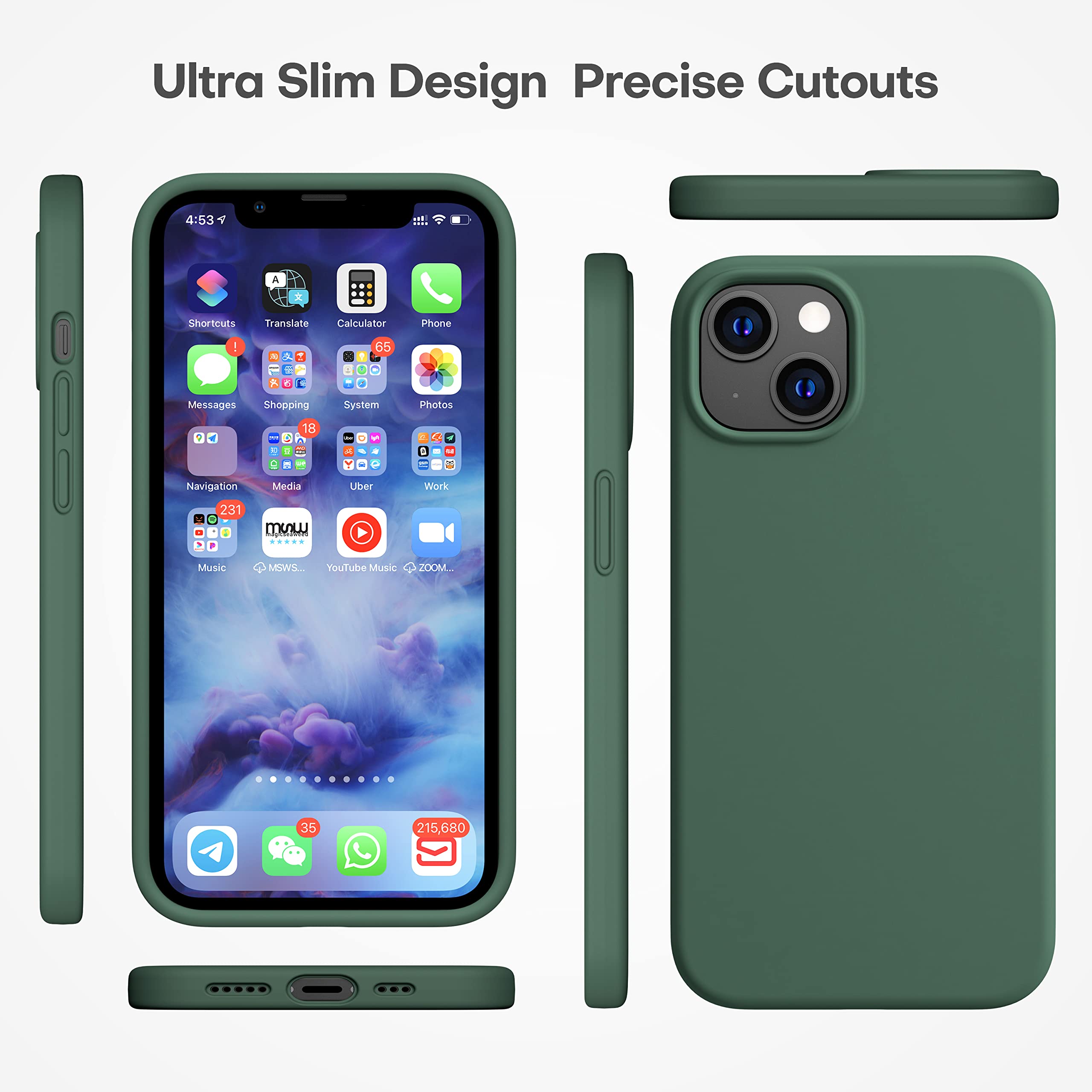 Durable Silicone Case for iPhone 13