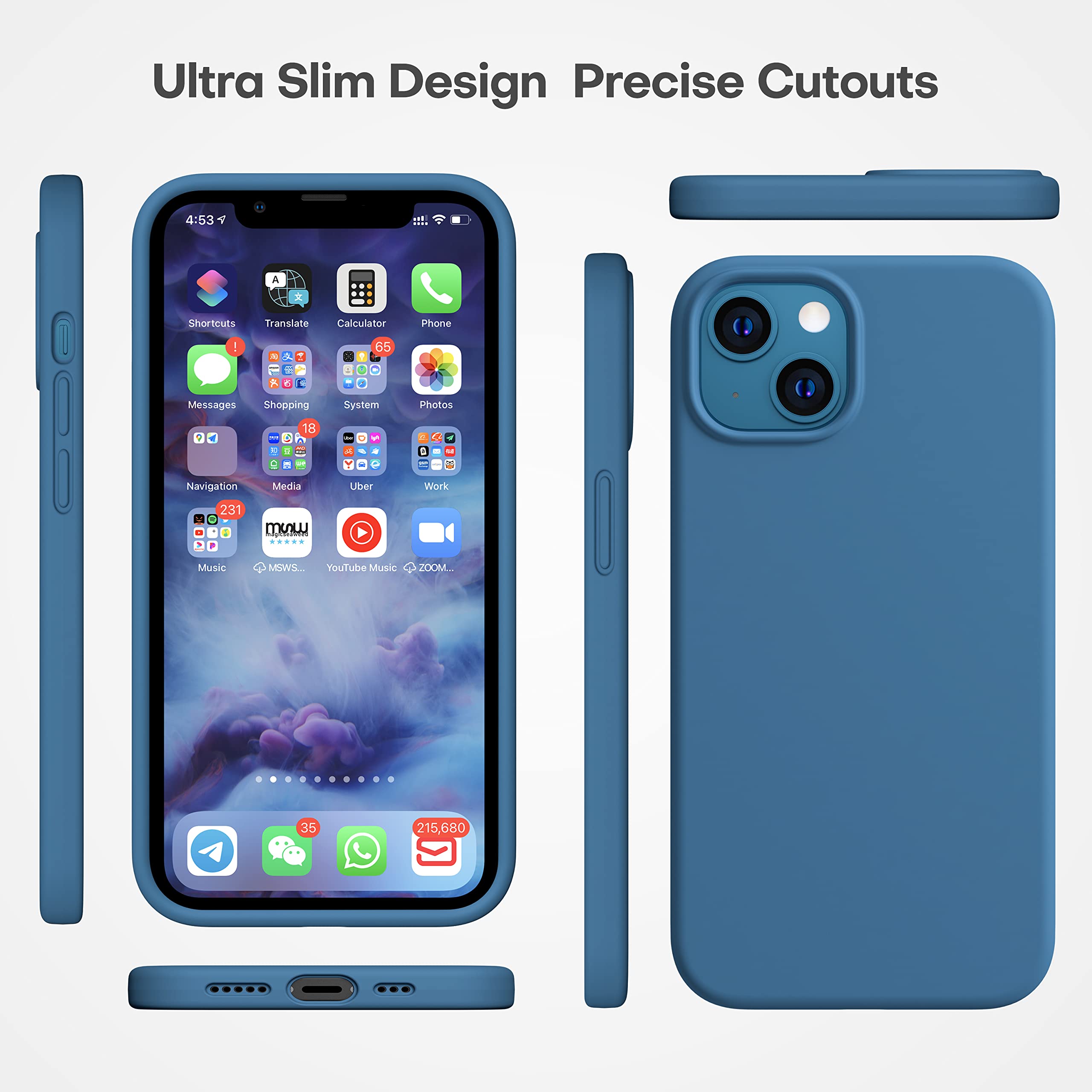 Durable Silicone Case for iPhone 13