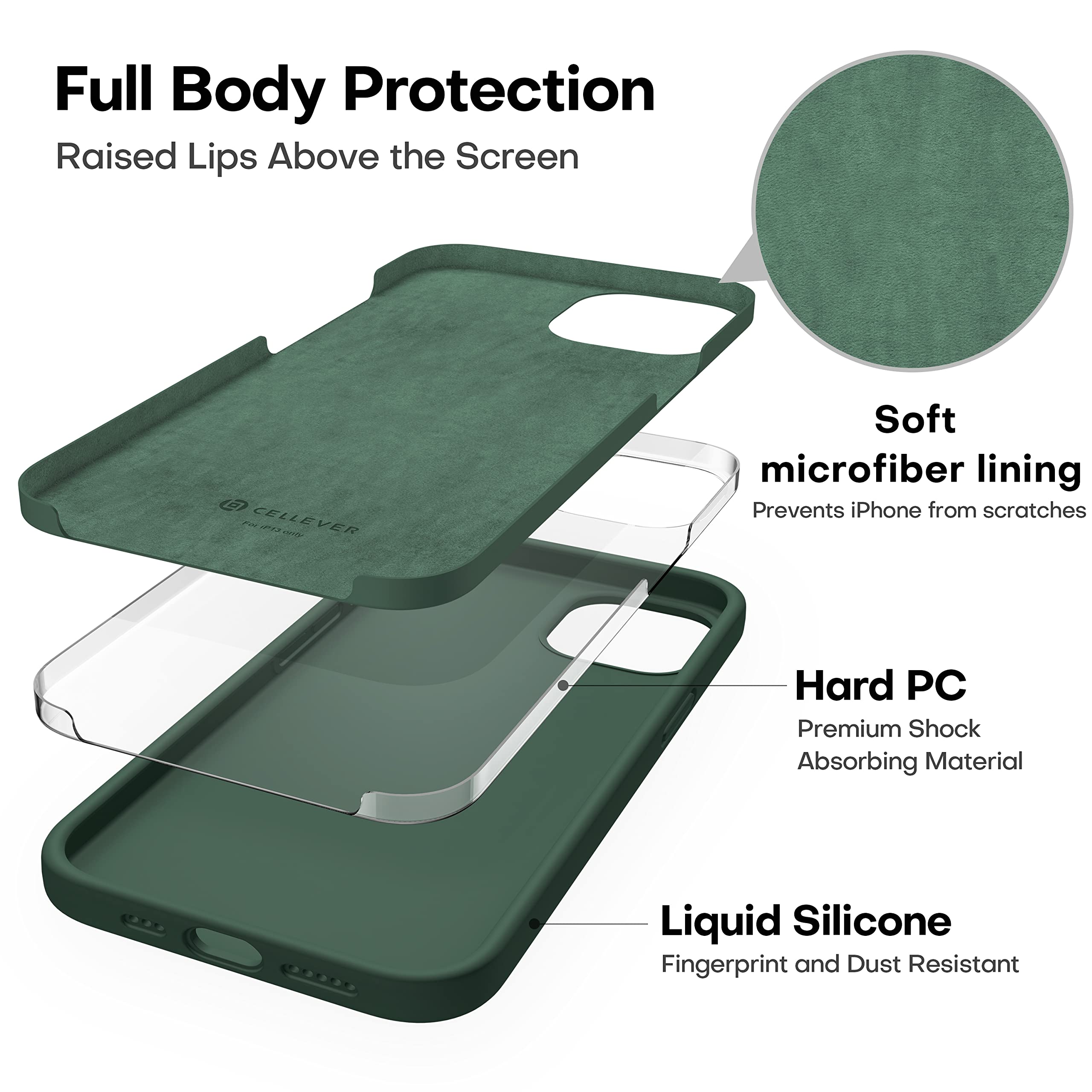 Durable Silicone Case for iPhone 13